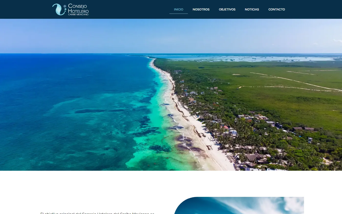 Sitio de Consejo Hotelero Del Caribe Mexicano en escritorio, pantalla 1