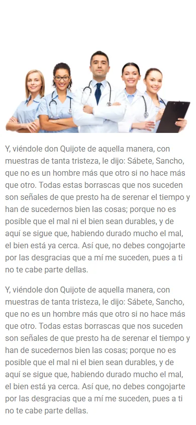 Sitio de Robotic Surgery en movil, pantalla 2